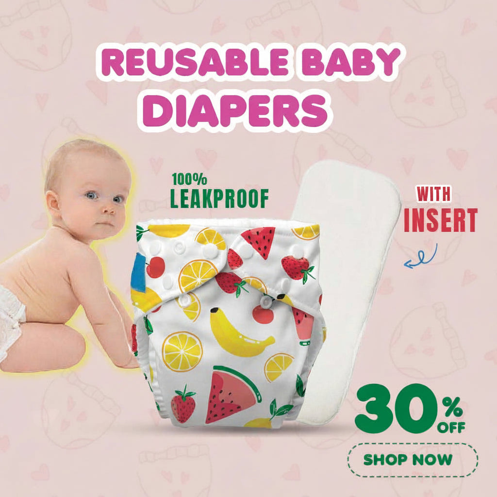 Kids' Free Size Reusable Diaper + Insert (0-36 months)